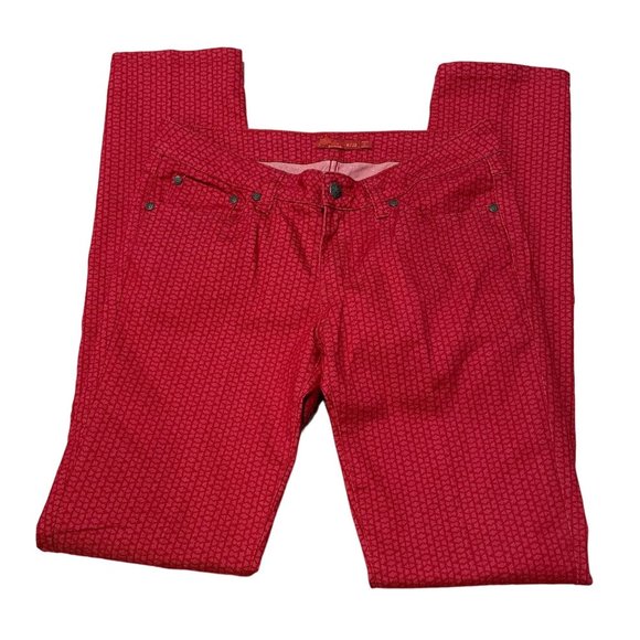 Prana Pants - PRANA RED JEANS SIZE 6‎ INSEAM 31" | U1